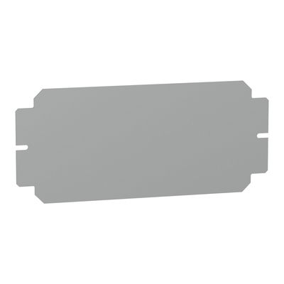 Plain mounting plate H150xW300mm made of galvanised sheet steel