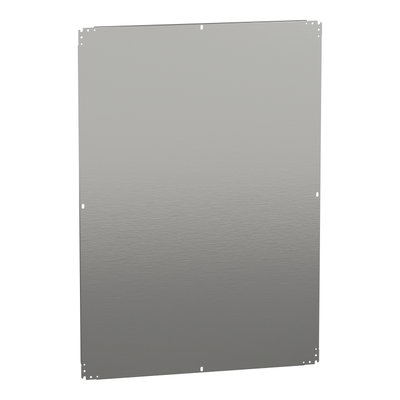 Plain mounting plate H1400xW1000mm made of galvanised sheet steel