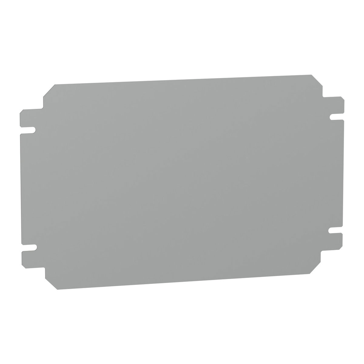 Plain mounting plate H200xW300mm made of galvanised sheet steel