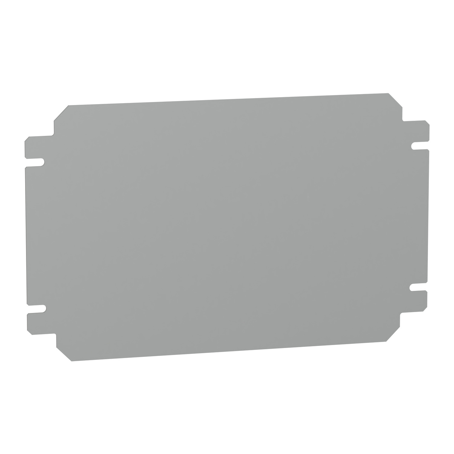 Plain mounting plate H200xW300mm made of galvanised sheet steel
