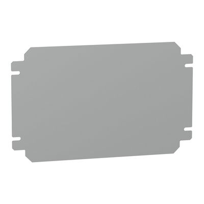 Plain mounting plate H200xW300mm made of galvanised sheet steel