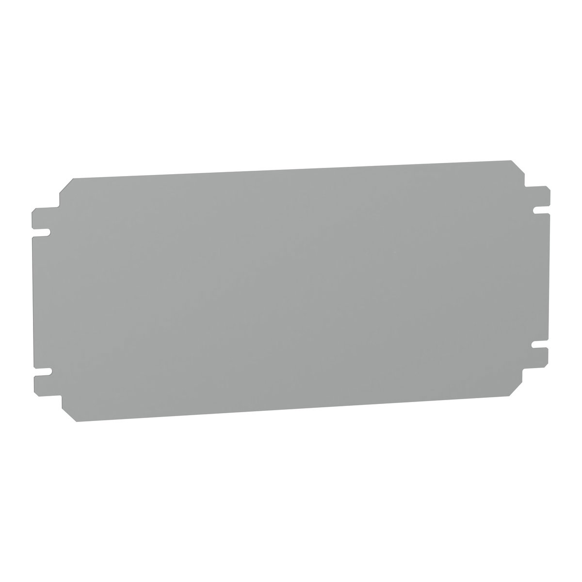 Plain mounting plate H200xW400mm made of galvanised sheet steel