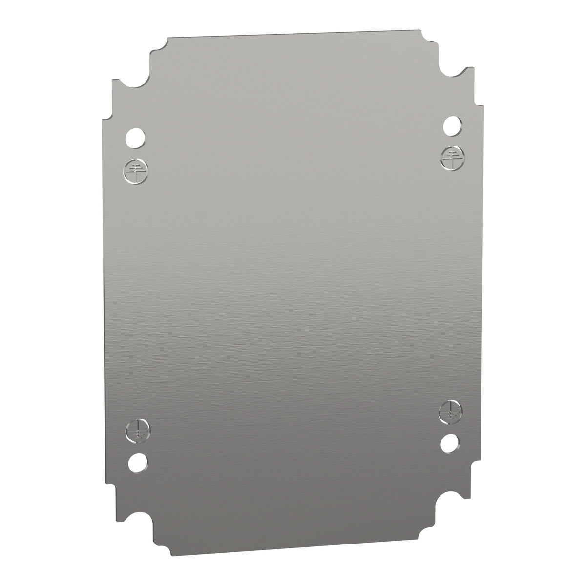 Plain mounting plate H250xW200mm made of galvanised sheet steel