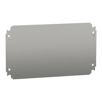 Plain mounting plate H250xW400mm made of galvanised sheet steel