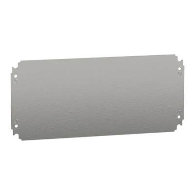 Plain mounting plate H250xW500mm made of galvanised sheet steel