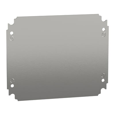 Plain mounting plate H300xW250mm made of galvanised sheet steel