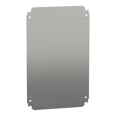 Plain mounting plate H300xW450mm made of galvanised sheet steel