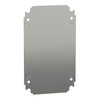 Einfache Montageplatte H300xB200mm aus verzinktem Stahl