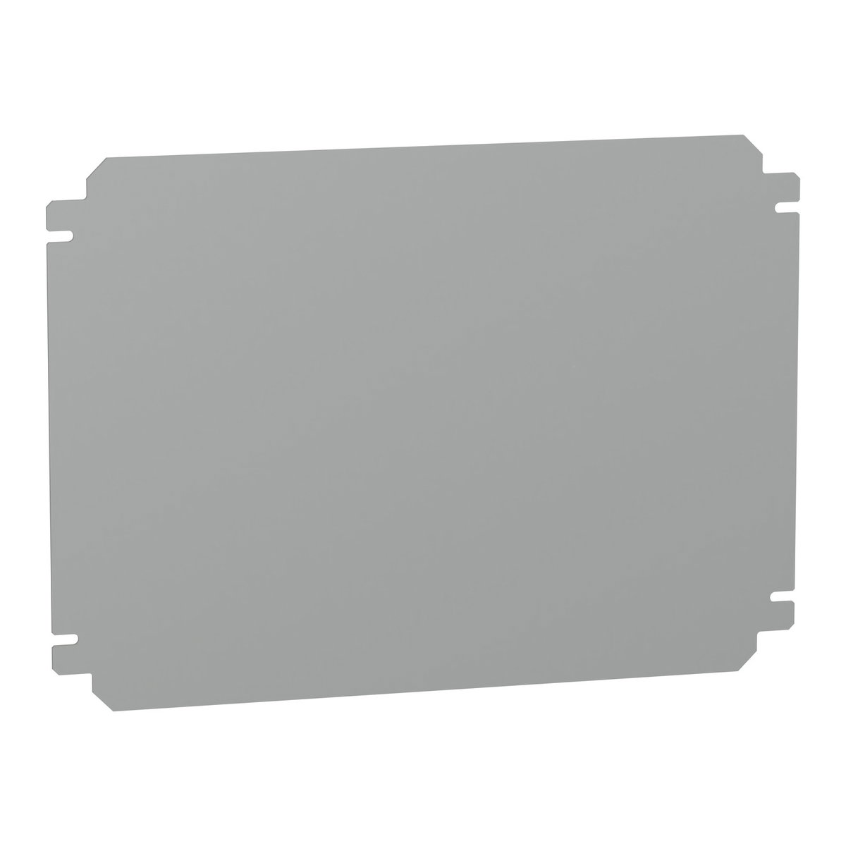 Plain mounting plate H300xW400mm made of galvanised sheet steel