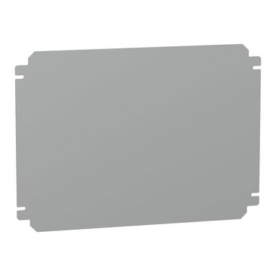 Plain mounting plate H300xW400mm made of galvanised sheet steel