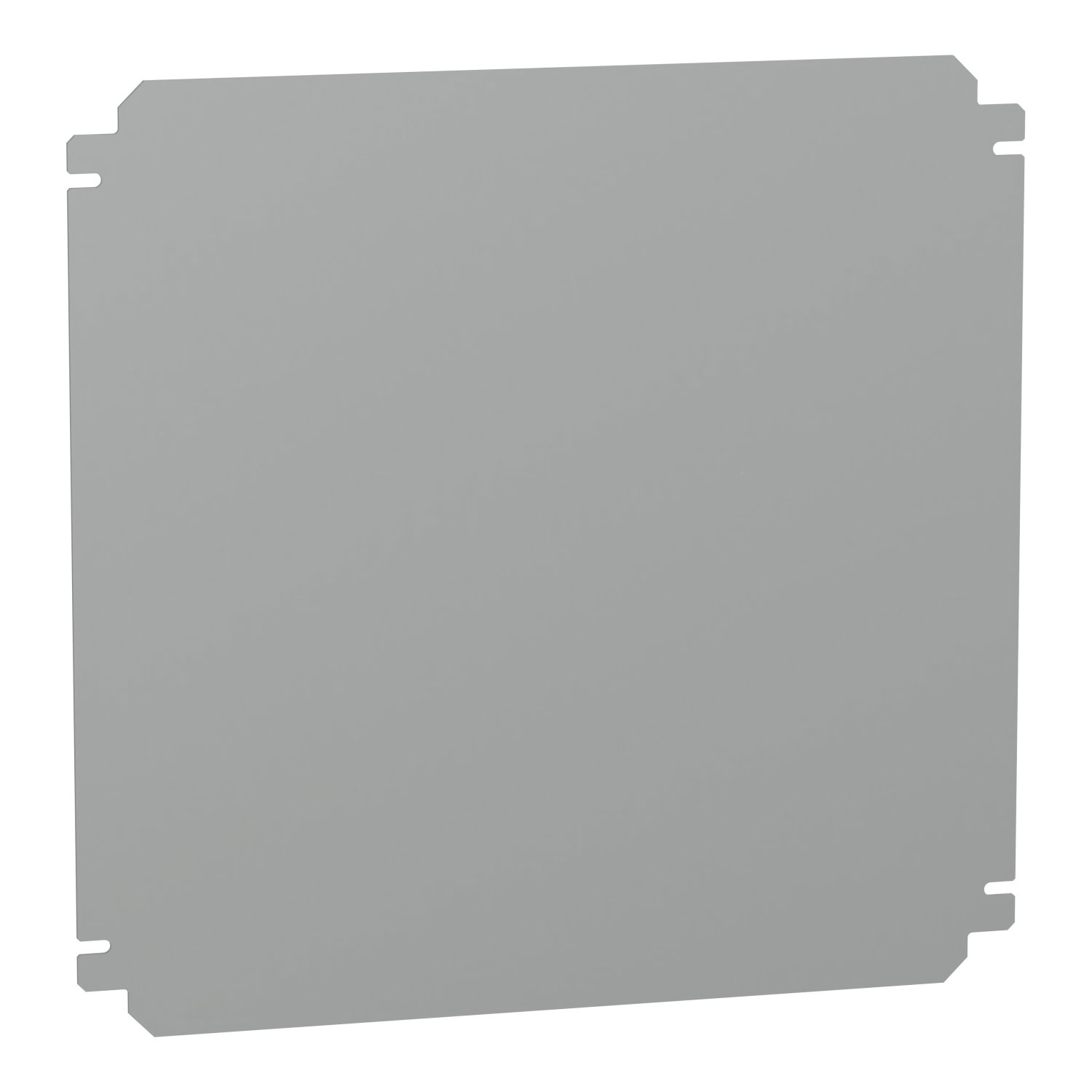 Plain mounting plate H400xW400mm made of galvanised sheet steel