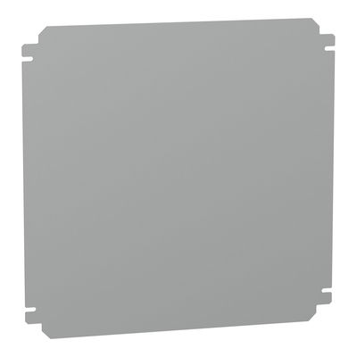 Plain mounting plate H400xW400mm made of galvanised sheet steel