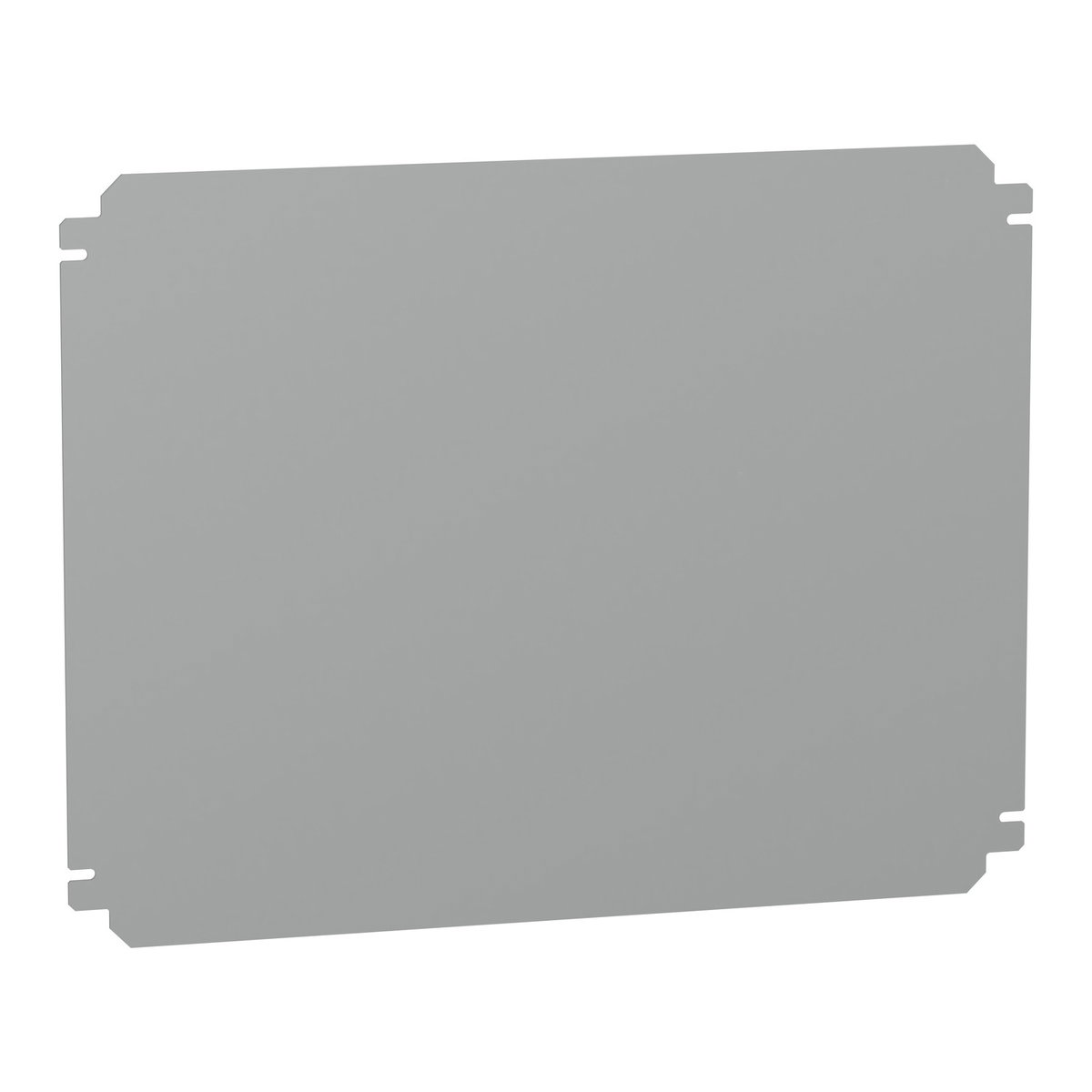 Plain mounting plate H400xW500mm made of galvanised sheet steel