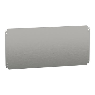 Plain mounting plate H400xW800mm made of galvanised sheet steel