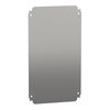 Einfache Montageplatte H500xB300mm aus verzinktem Stahl