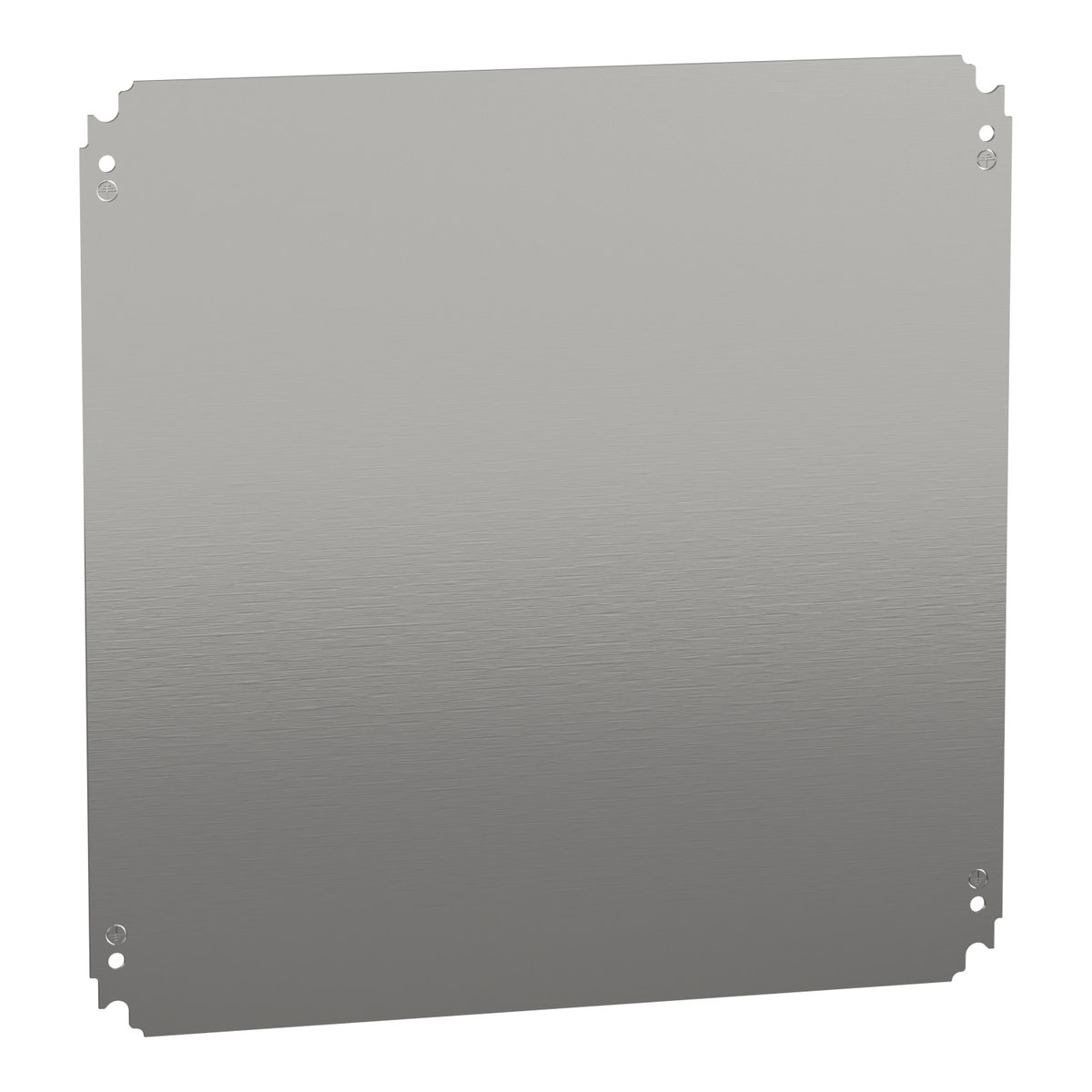 Plain mounting plate H500xW500mm made of galvanised sheet steel