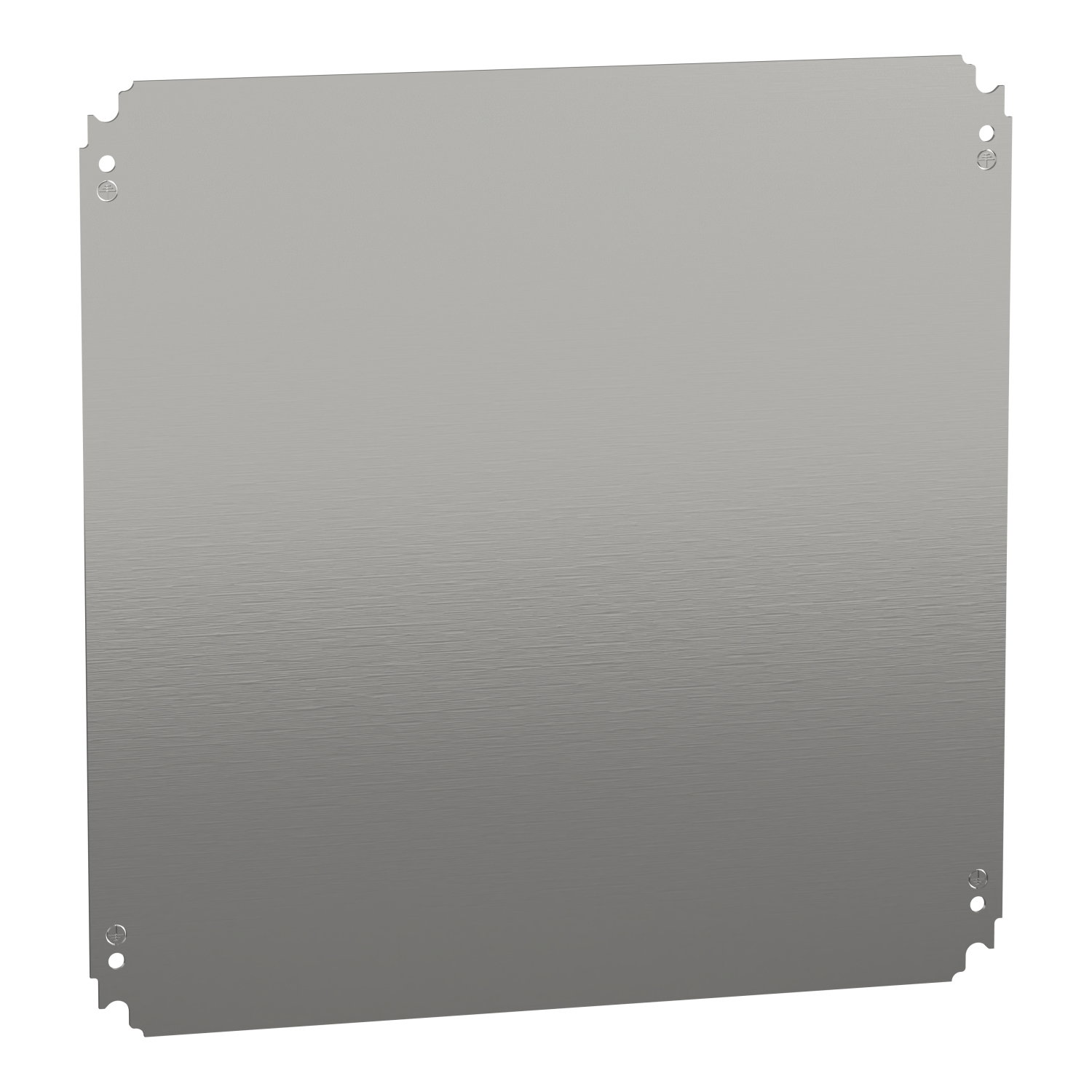 Plain mounting plate H500xW500mm made of galvanised sheet steel