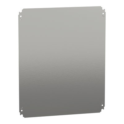 Plain mounting plate H500xW600mm made of galvanised sheet steel