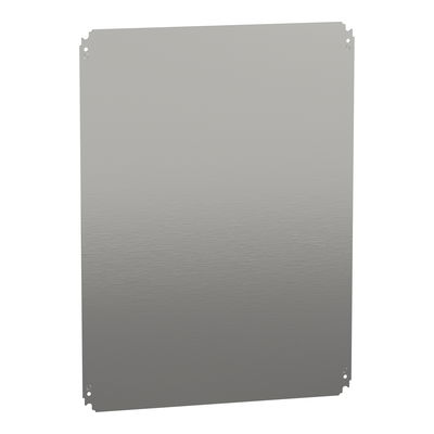 Einfache Montageplatte H800xB600mm aus verzinktem Stahl