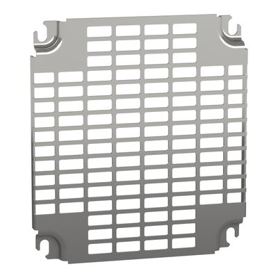 Monobloc perforated plates H300xW250mm with universal perforations 11x26mm