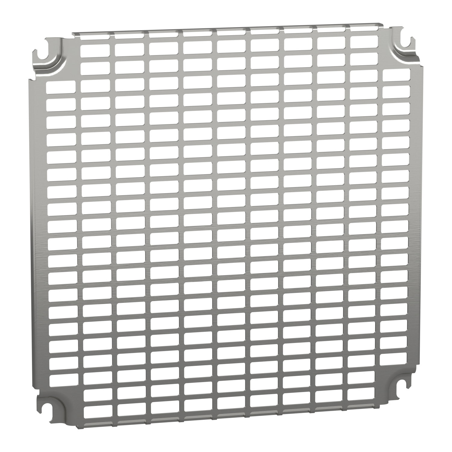 Monobloc perforated plates H400xW400mm with universal perforations 11x26mm