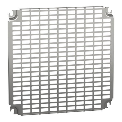 Monobloc perforated plates H400xW400mm with universal perforations 11x26mm