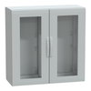 Floor standing encl. polyester vers.PLA compl.sealed 1000x1000x420 IP65 glazed