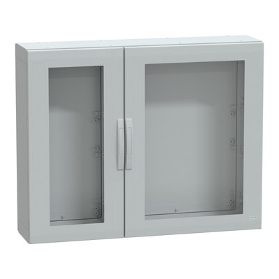 Floor standing encl. polyester vers.PLA compl.sealed 1000x1250x320 IP65 glazed