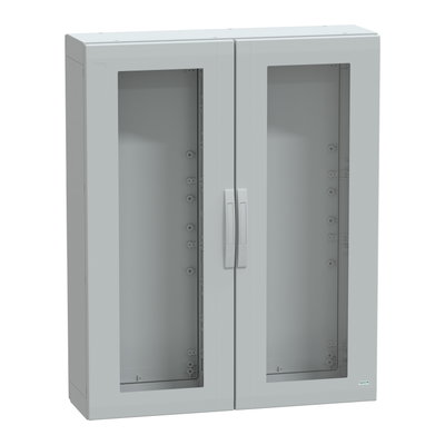 Floor standing encl. polyester vers.PLA compl.sealed 1250x1000x320 IP65 glazed