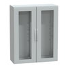 Floor standing encl. polyester vers.PLA compl.sealed 1250x1000x420 IP65 glazed