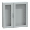 Floor standing encl. polyester vers.PLA compl.sealed 1250x1250x320 IP65 glazed