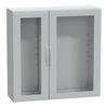 Floor standing encl. polyester vers.PLA compl.sealed 1250x1250x420 IP65 glazed