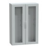 Floor standing encl. polyester vers.PLA compl.sealed 1500x1000x420 IP65 glazed