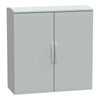 Floor standing encl. polyester vers.PLAT open top w/ canopy 1000x1000x420 IP44