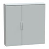 Floor standing encl. polyester vers.PLAT open top w/ canopy 1250x1250x320 IP44