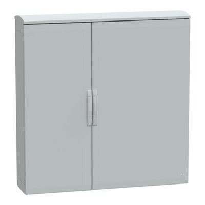 Floor standing encl. polyester vers.PLAT open top w/ canopy 1250x1250x320 IP44