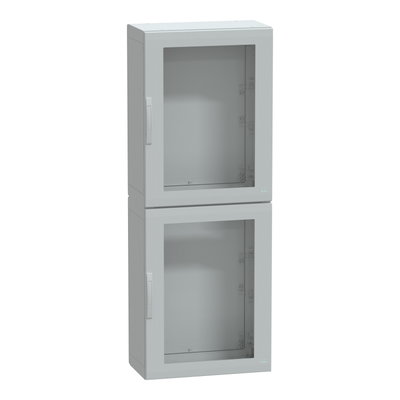 Floor standing encl. polyester vers.PLA compl.sealed 2000x750x420 IP65 glazed