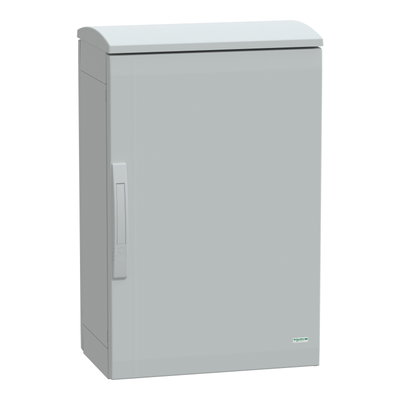 Floor standing encl. polyester vers.PLAT open top w/ canopy 750x500x320 IP44