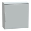 Floor standing encl. polyester vers.PLAT open top w/ canopy 750x750x320 IP44