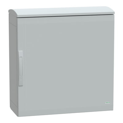 Floor standing encl. polyester vers.PLAT open top w/ canopy 750x750x320 IP44