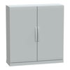Floor standing encl.polyester vers.PLAZ w/plinth open bottom 1000x1000x320 IP54