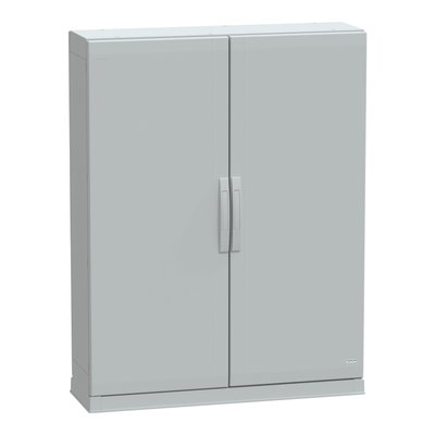 Floor standing encl.polyester vers.PLAZ w/plinth open bottom 1250x1000x320 IP54
