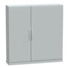 Floor standing encl.polyester vers.PLAZ w/plinth open bottom 1250x1250x320 IP54