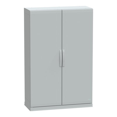 Floor standing encl.polyester vers.PLAZ w/plinth open bottom 1500x1000x420 IP54