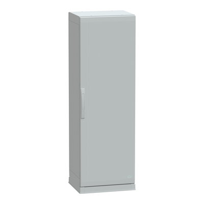 Floor standing encl.polyester vers.PLAZ w/plinth open bottom 1500x500x420 IP54