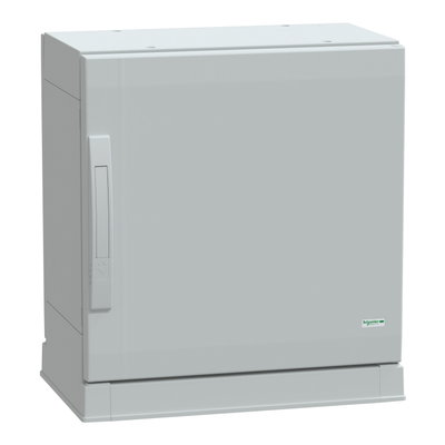 Floor standing encl.polyester vers.PLAZ w/plinth open bottom 500x500x320 IP54
