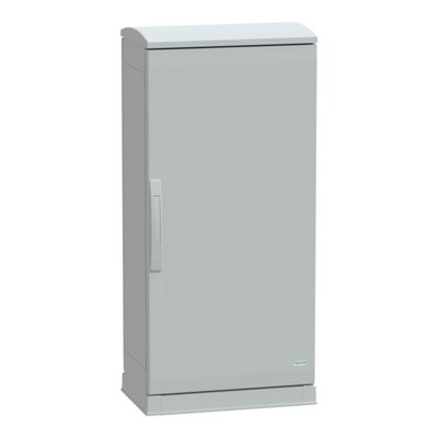 Floor standing encl.polyester vers.PLAZT w/open plinth+canopy 1000x500x320 IP44