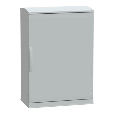Floor standing encl.polyester vers.PLAZT w/open plinth+canopy 1000x750x420 IP44