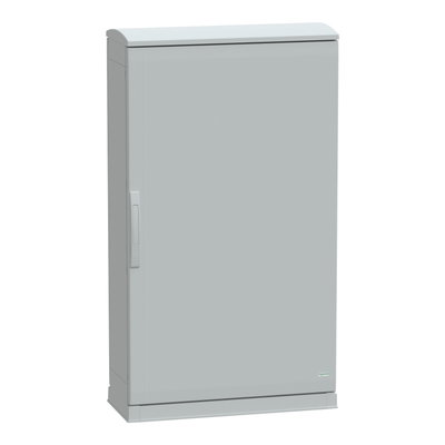Floor standing encl.polyester vers.PLAZT w/open plinth+canopy 1250x750x320 IP44