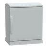 Floor standing encl.polyester vers.PLAZT w/open plinth+canopy 500x500x320 IP44